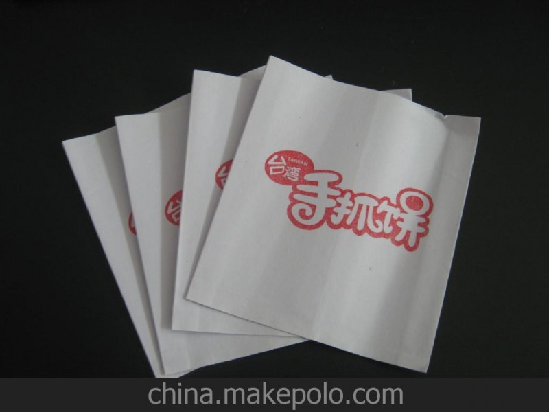廠家批發定做各種防油紙袋，手抓餅袋可LOG印刷