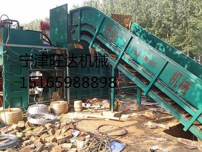 供應優(yōu)質新款廢紙打包機價格高效率廢紙箱打包機寧津旺達超低價