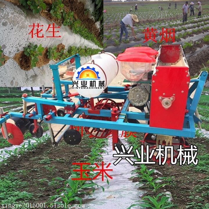 花生西瓜播種覆膜機   播種打藥覆膜機