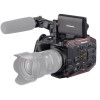 松下（Panasonic）松下攝像機 AU-EVA1MC 5.7K Super 35mm圖像傳感器 約1725萬像素有效像素 續航時間約160分鐘 3.5英寸液晶顯示屏 自動對焦 內置EF卡口 無內置存儲 一年保修 黑色