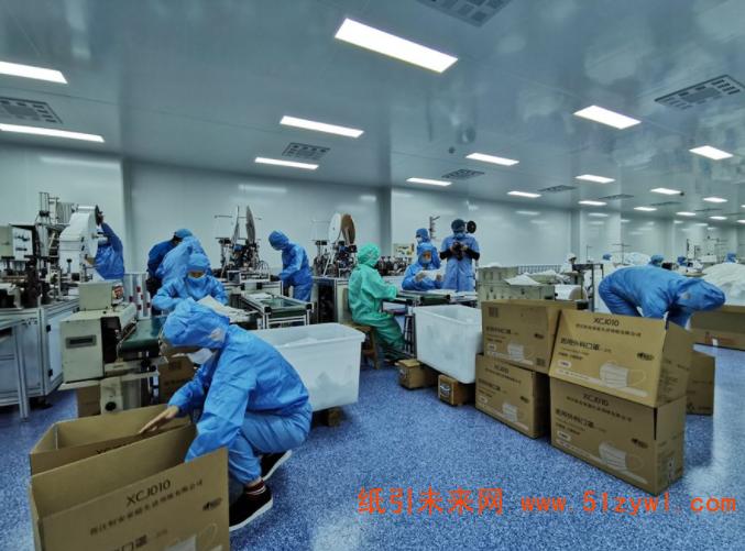 恒安集團新引進生產線正式出產醫(yī)用口罩