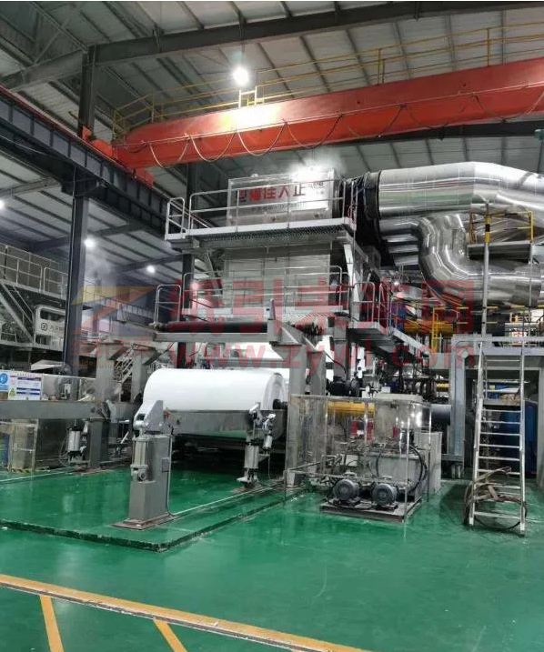 南寧市圣大紙業有限公司2號高速衛生紙機成功開機