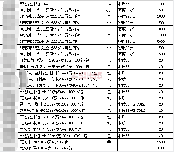定制EPE珍珠棉、復合氣泡膜